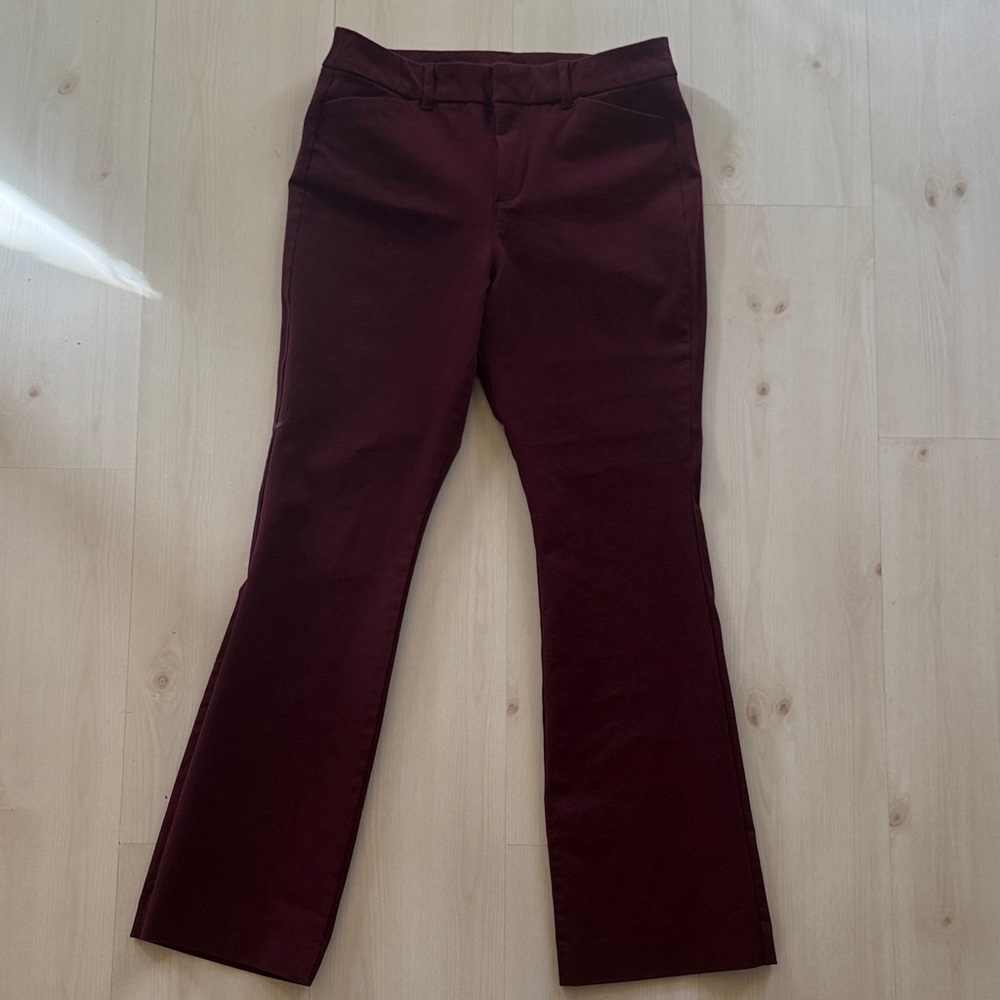 Burgundy Flared Pants